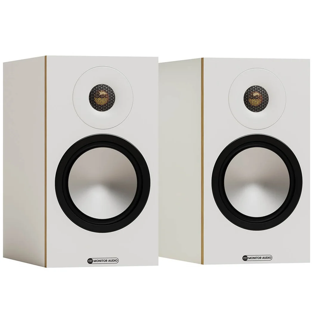 Monitor Audio Bronze 50 7G 2-Way Passive Desktop Bookshelf Speakers - White