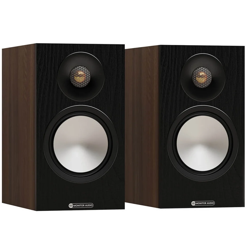 Monitor Audio Bronze 50 7G 2-Way Passive Desktop Bookshelf Speakers - Walnut