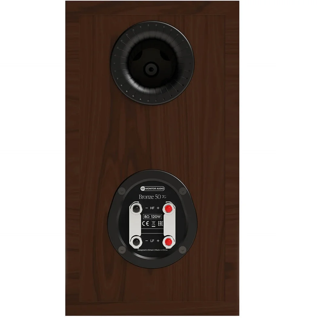 Monitor Audio Bronze 50 7G 2-Way Passive Desktop Bookshelf Speakers - Walnut