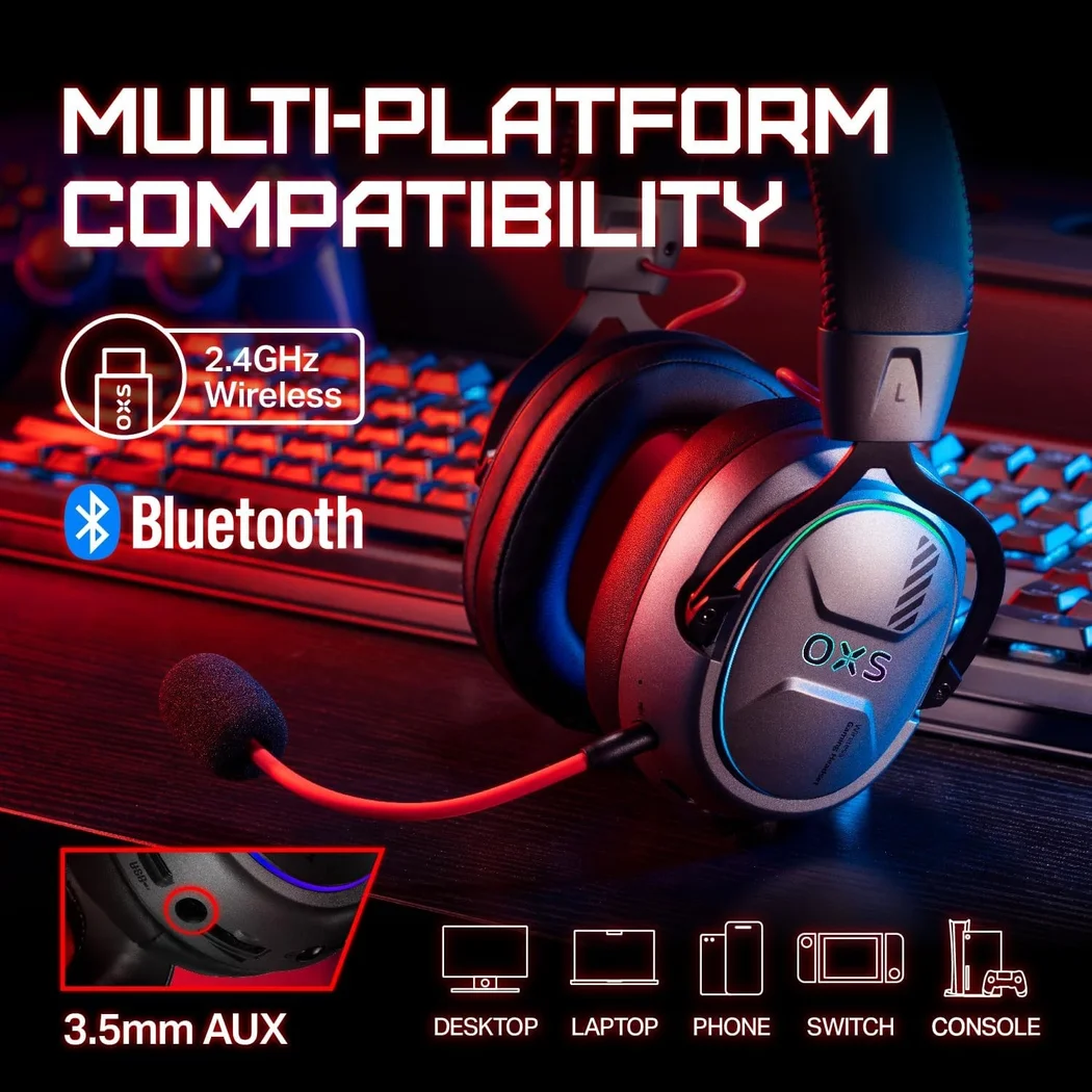 OXS Storm G2 Wired/Wireless Bluetooth+2.4GHz - Black