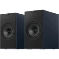 KEF Coda W Wireless Bluetooth Desktop Bookshelf Speakers USB-C HDMI Phono Midnight Blue