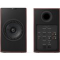 KEF Coda W Wireless Bluetooth Desktop Bookshelf Speakers USB-C HDMI Phono Vintage Burgundy