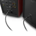 KEF Coda W Wireless Bluetooth Desktop Bookshelf Speakers USB-C HDMI Phono Vintage Burgundy