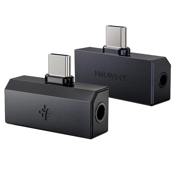 FiiO SNOWSKY TINY B USB Type-C to 3.5mm/4.4mm Balanced Portable USB DAC & Headphone Amplifier Adapter - Black