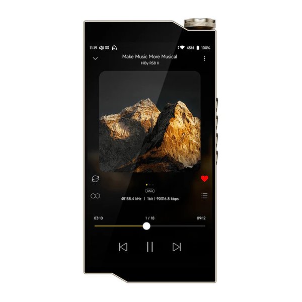 HiBy RS8II MQA Digital Audio Player - Gold