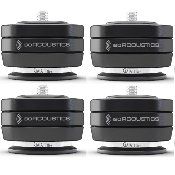 IsoAcoustics GAIA I Neo Floor Acoustics Isolators for Floorstanding Speakers & Subwoofers (4 units/set) - Black