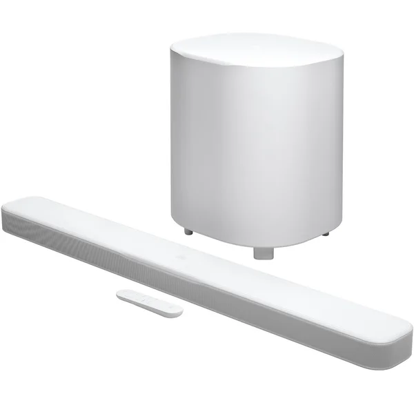 JBL Bar 500MK2 5.1 Dolby Atmos Wireless Bluetooth/WiFi Network Soundbar Speaker with 10” Wireless Subwoofer - White