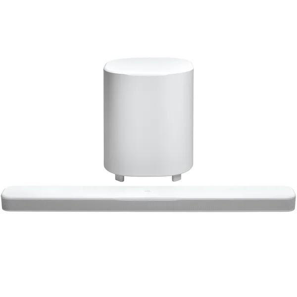 JBL Bar 500MK2 5.1 Dolby Atmos Wireless Bluetooth/WiFi Network Soundbar Speaker with 10” Wireless Subwoofer - White