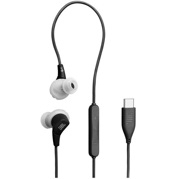 JBL Endurance Run 3C USB-C In-Ear Earphone with Mic - Black/Grey
