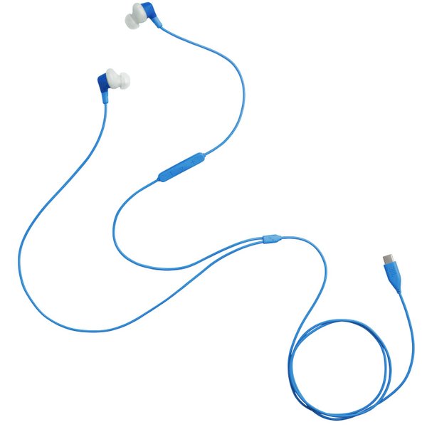JBL Endurance Run 3C USB-C In-Ear Earphone with Mic - Blue