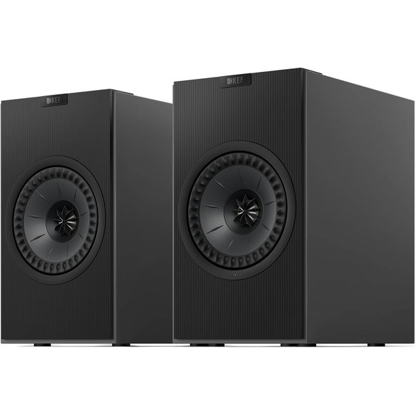 KEF Coda W Wireless Bluetooth Desktop Bookshelf Speakers (with HDMI & Phono) - Dark Titanium