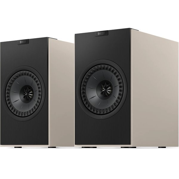 KEF Coda W Wireless Bluetooth Desktop Bookshelf Speakers (with HDMI & Phono) - Nickel Grey