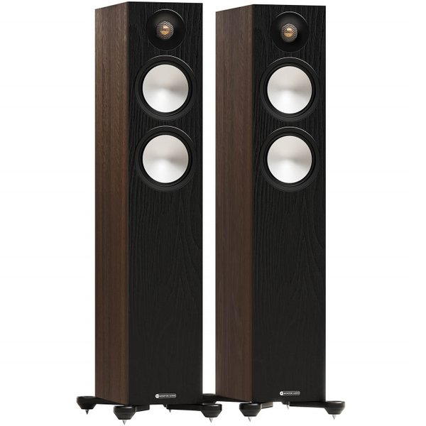 Monitor Audio Bronze 300 7G 2.5-Way Passive Floorstanding Speakers - Walnut