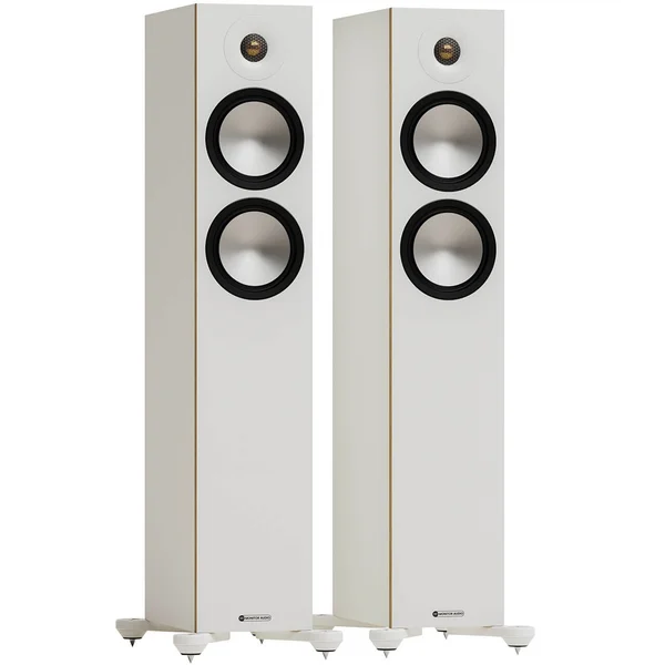 Monitor Audio Bronze 300 7G 2.5-Way Passive Floorstanding Speakers (Pair) - White