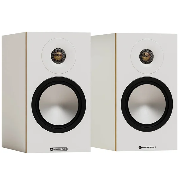 Monitor Audio Bronze 50 7G 2-Way Passive Desktop Bookshelf Speakers - White