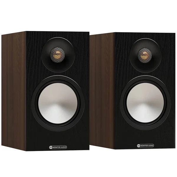 Monitor Audio Bronze 50 7G 2-Way Passive Desktop Bookshelf Speakers - Walnut
