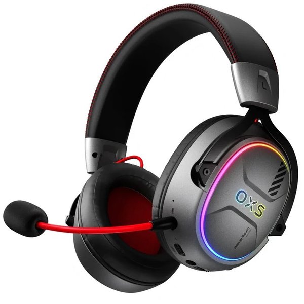 OXS Storm G2 Wired/Wireless Bluetooth+2.4GHz Multi-Platform Over-Ear Gaming Headset with Mic - Black