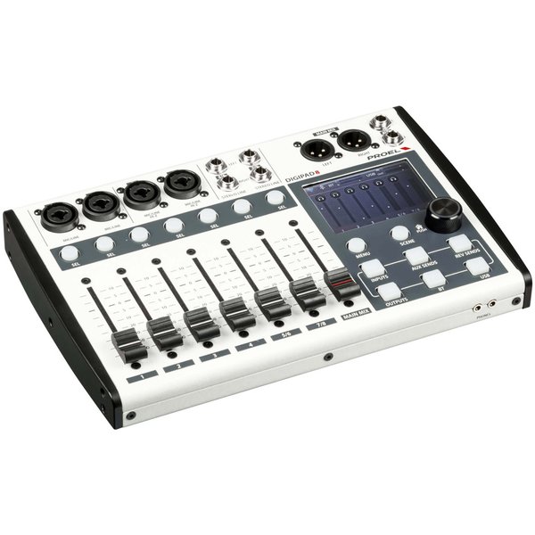 Proel DIGIPAD8 8-Channel Compact Digital Mixer with USB/Bluetooth/WiFi Interface