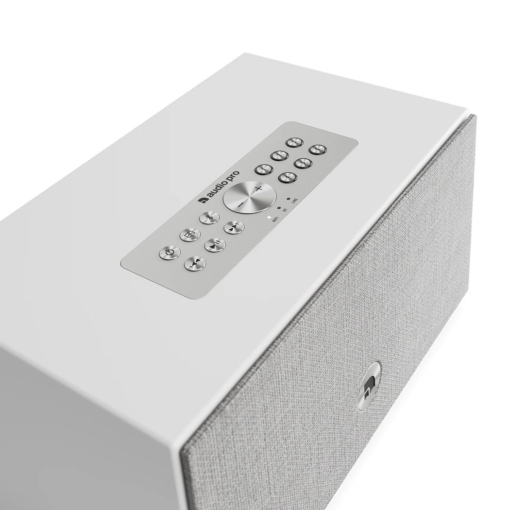 Audio Pro C5 MkII W Multi-Room Wireless Bluetooth/WiFi Network Desktop Speaker - White