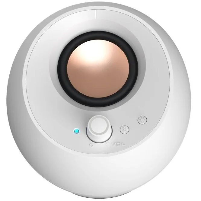 Creative Pebble Pro Wireless Bluetooth/USB Desktop PC Speakers - White