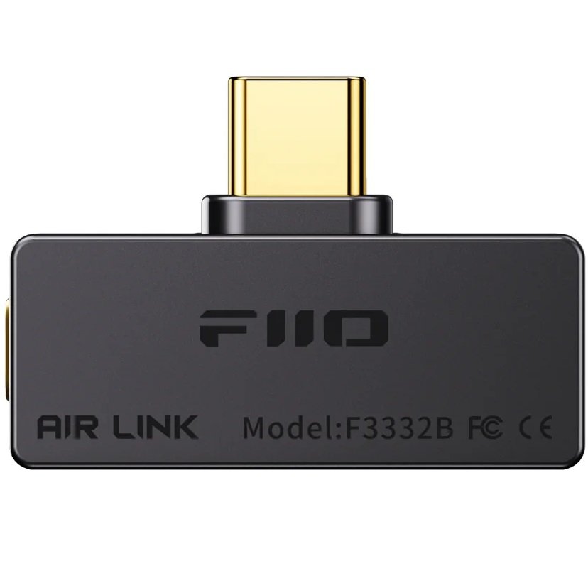 FiiO Air Link Portable High-Res Wireless Bluetooth Transmitter USB Type-C Dongle with USB-C Charging Port - Black