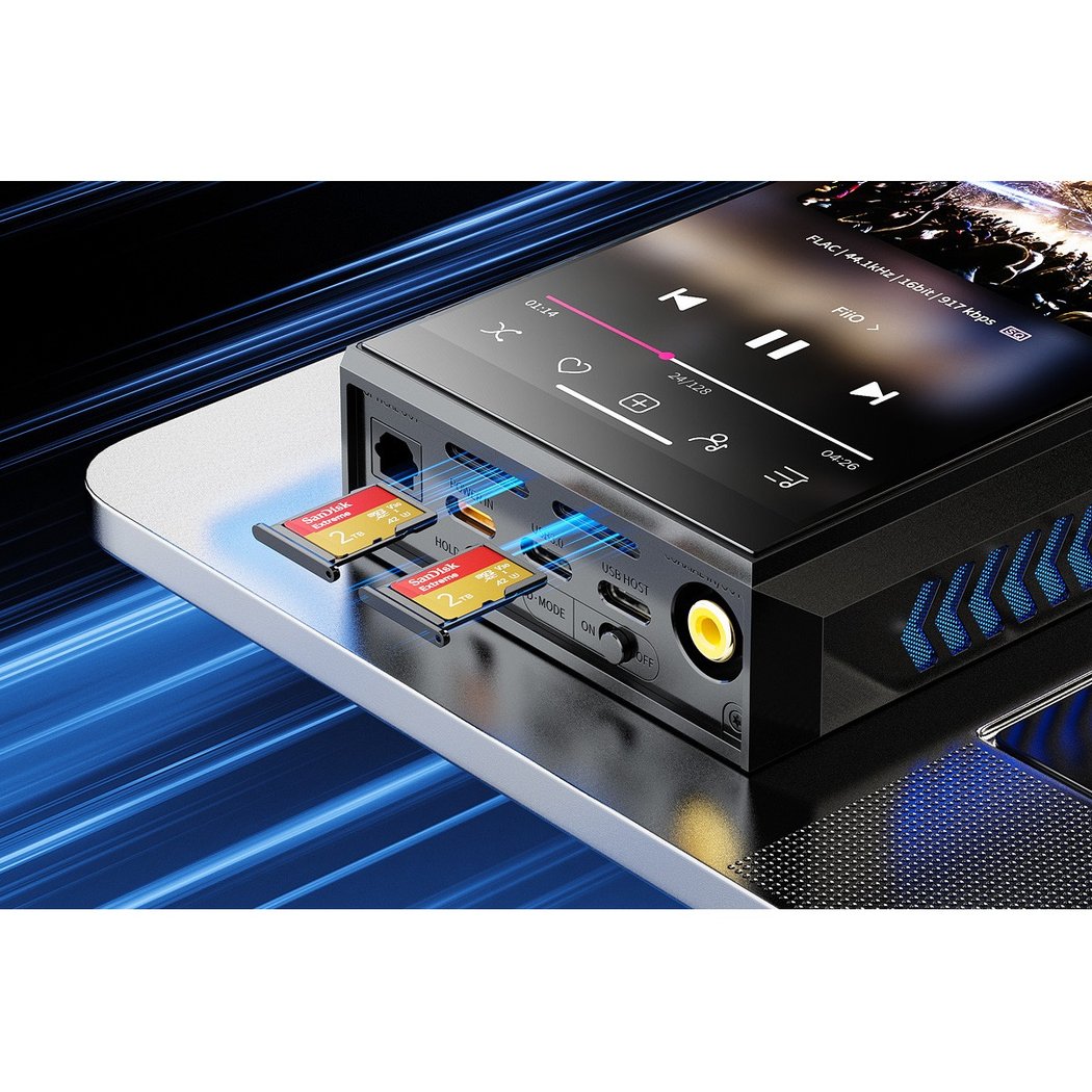 FiiO M27 MQA Digital Audio Player Aluminum Alloy Black DAP