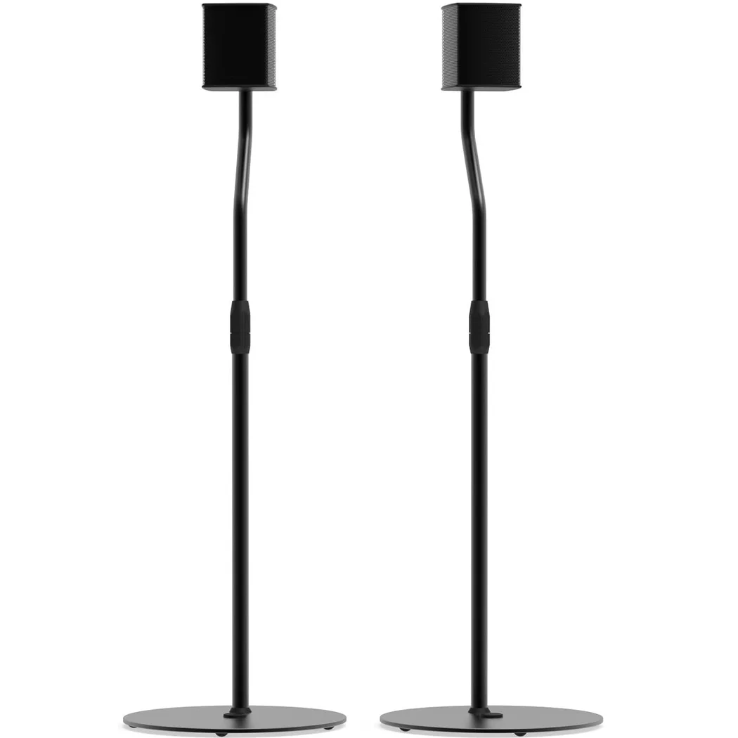 Kanto SLH Height Adjustable Universal Floor Speaker Stands for Lightweight Speakers