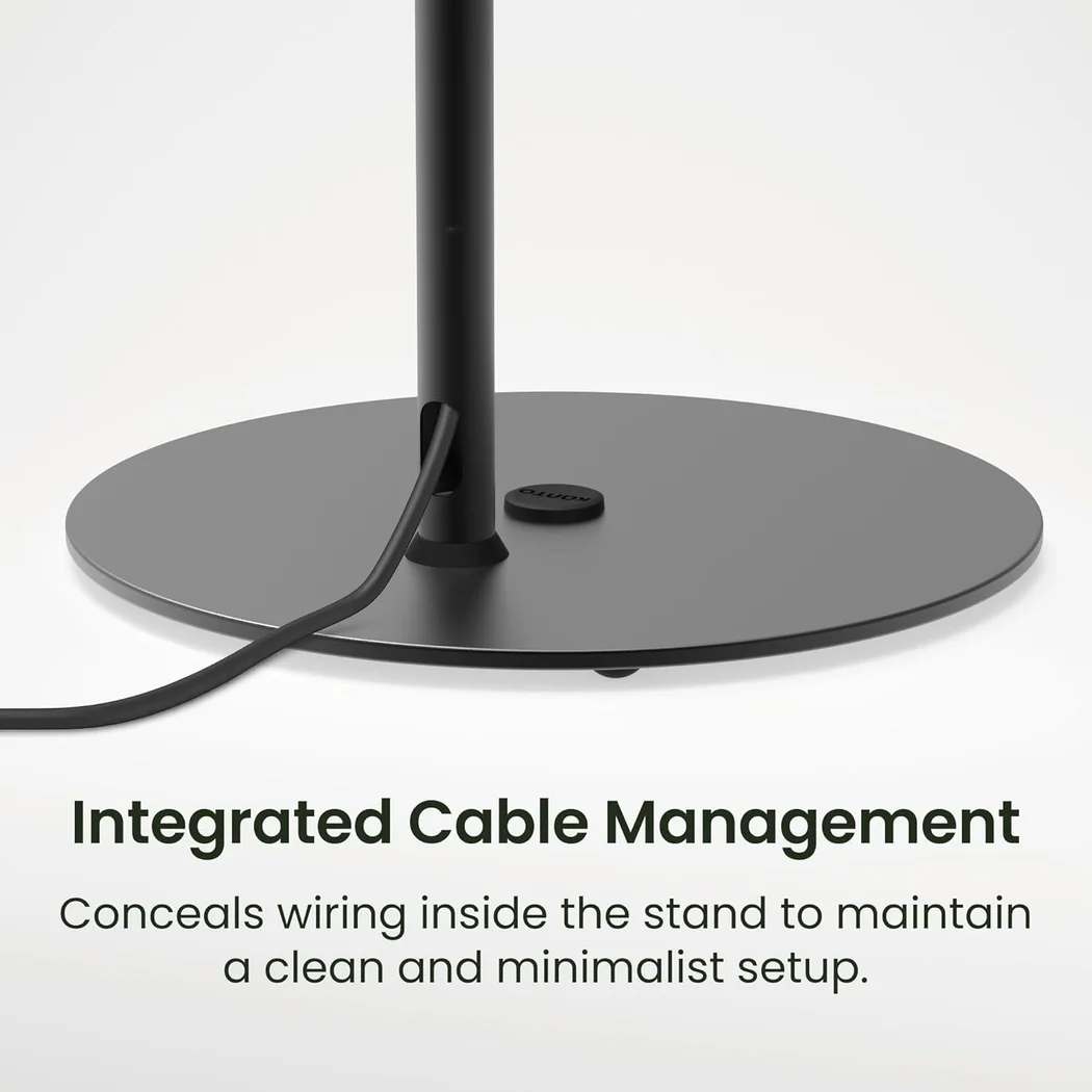Kanto SLH Height Adjustable Universal Floor Speaker Stands for Lightweight Speakers