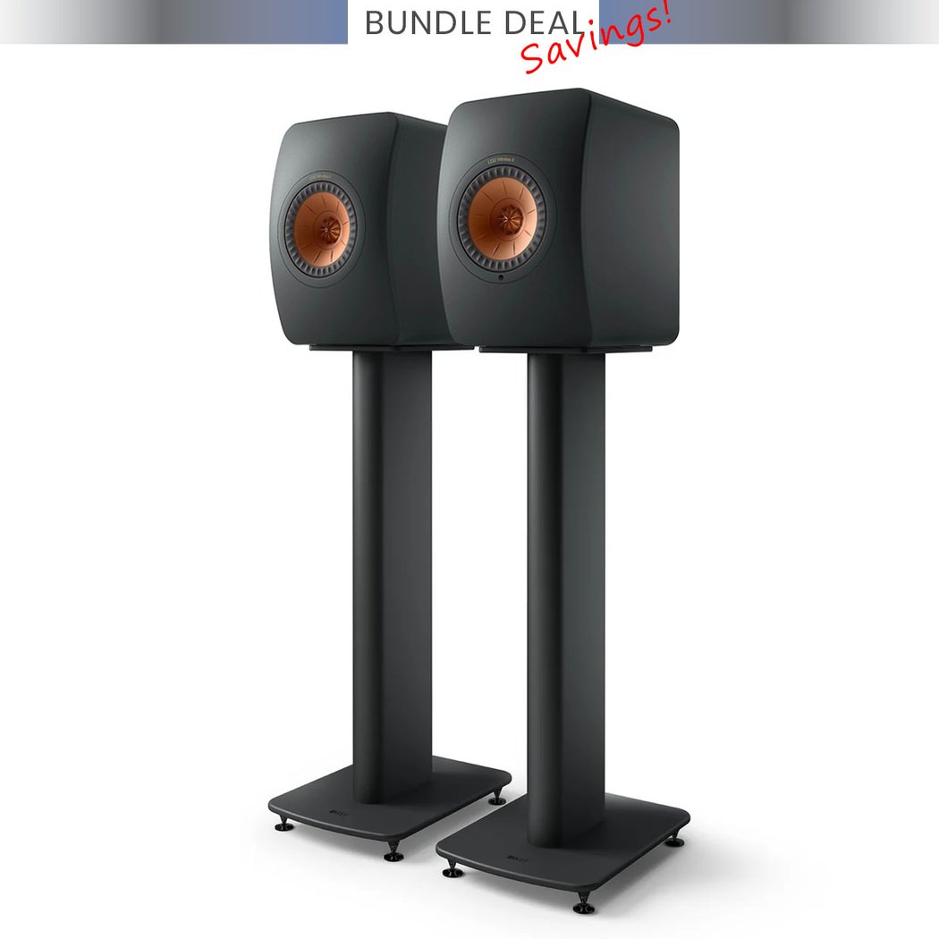 KEF LS50 Wireless II (LS50WII) + KEF S2 Floor Stand Audiophile HiFi Bundle