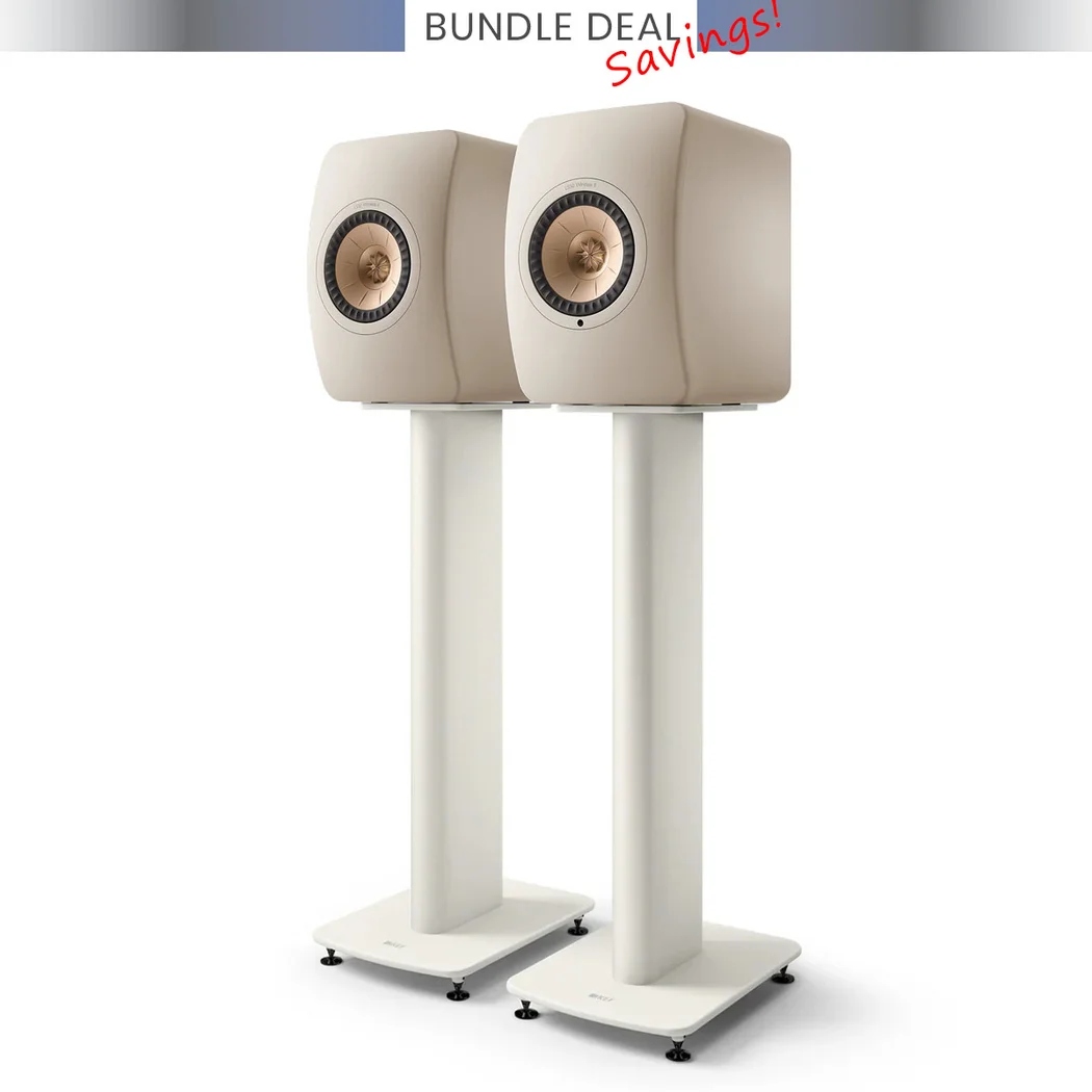 KEF LS50 Wireless II (LS50WII) + KEF S2 Floor Stand Audiophile HiFi Bundle