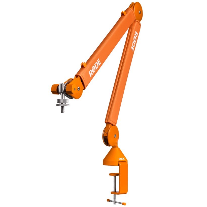 RODE PSA1+ Professional Studio Broadcast/Podcast Desk Clamp Boom Arm - Orange