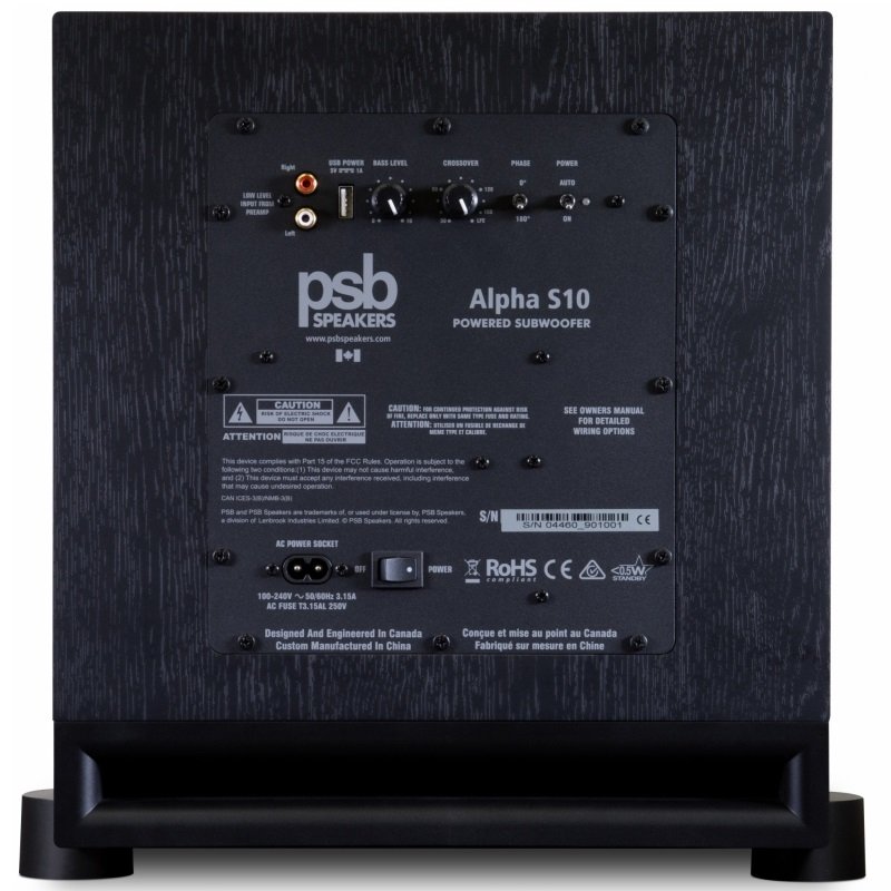 PSB Alpha S10 10-inch Powered Subwoofer