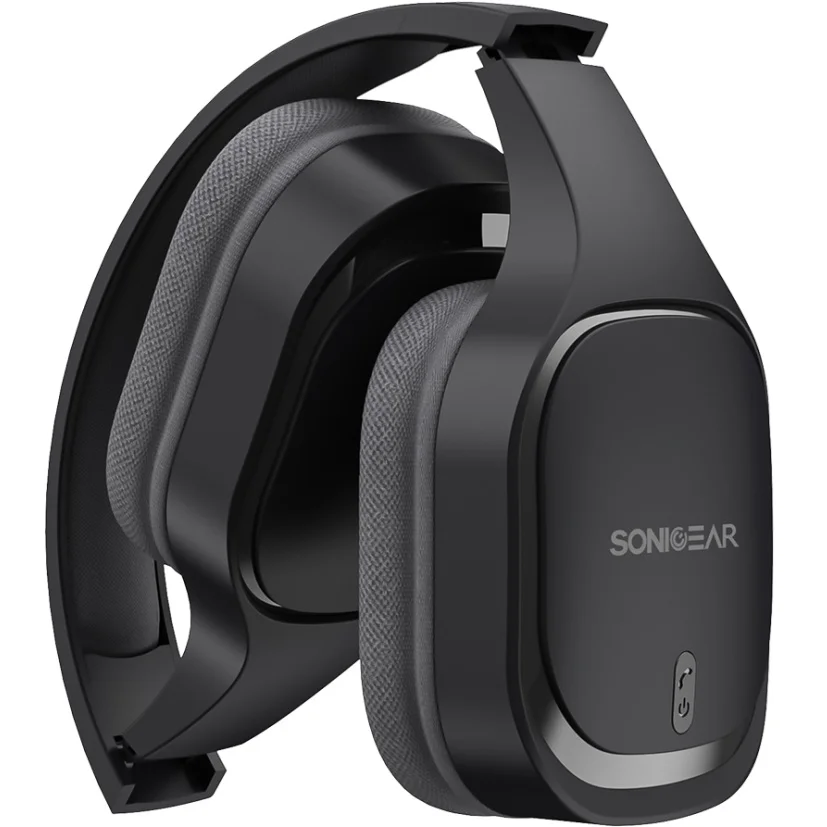 SonicGear Airphone 7 2025 Wireless Bluetooth Over-Ear Headphone Microphone Graphite