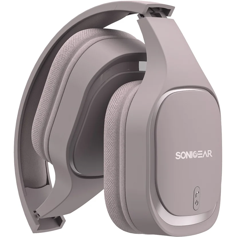 SonicGear Airphone 7 2025 Wireless Bluetooth Over-Ear Headphone Mic Microphone Calls Mauve