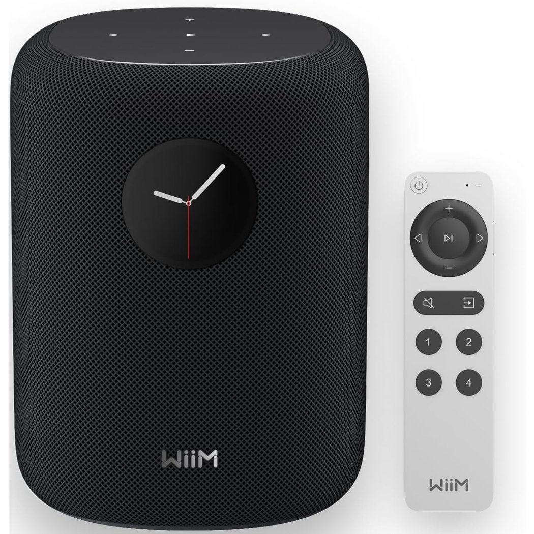 WiiM Sound Multi-Room Wireless Bluetooth/WiFi Network Desktop Speaker - Black