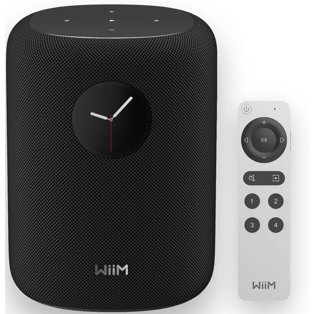 WiiM Sound Multi-Room Wireless Bluetooth/WiFi Network Desktop Speaker - Black