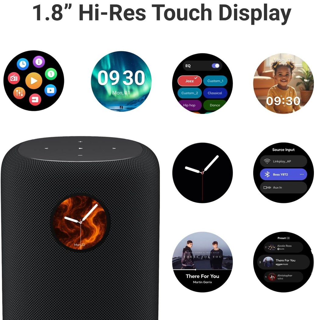 WiiM Sound Multi-Room Wireless Bluetooth/WiFi Network Desktop Speaker - Black