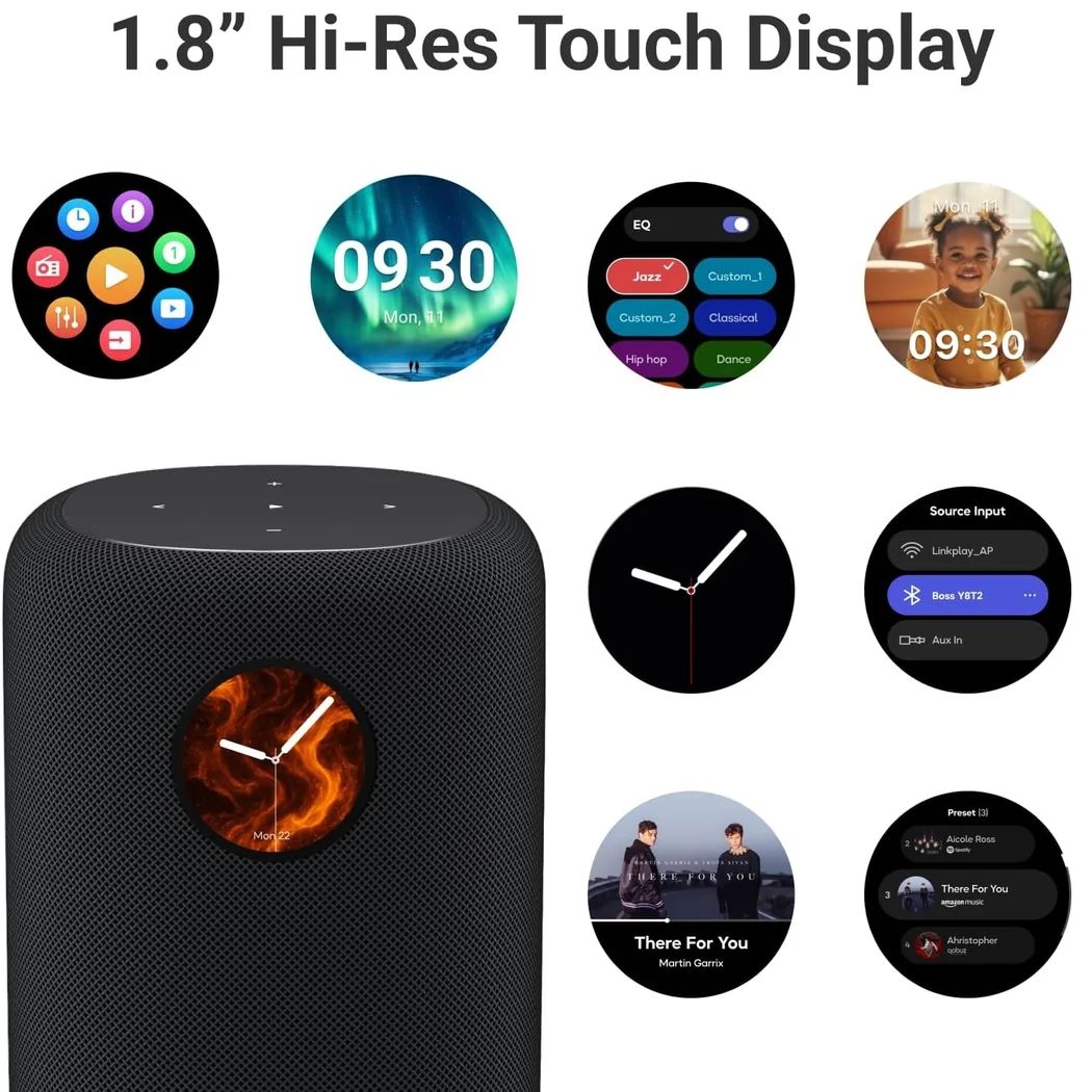 WiiM Sound Multi-Room Wireless Bluetooth/WiFi Network Desktop Speaker - Black