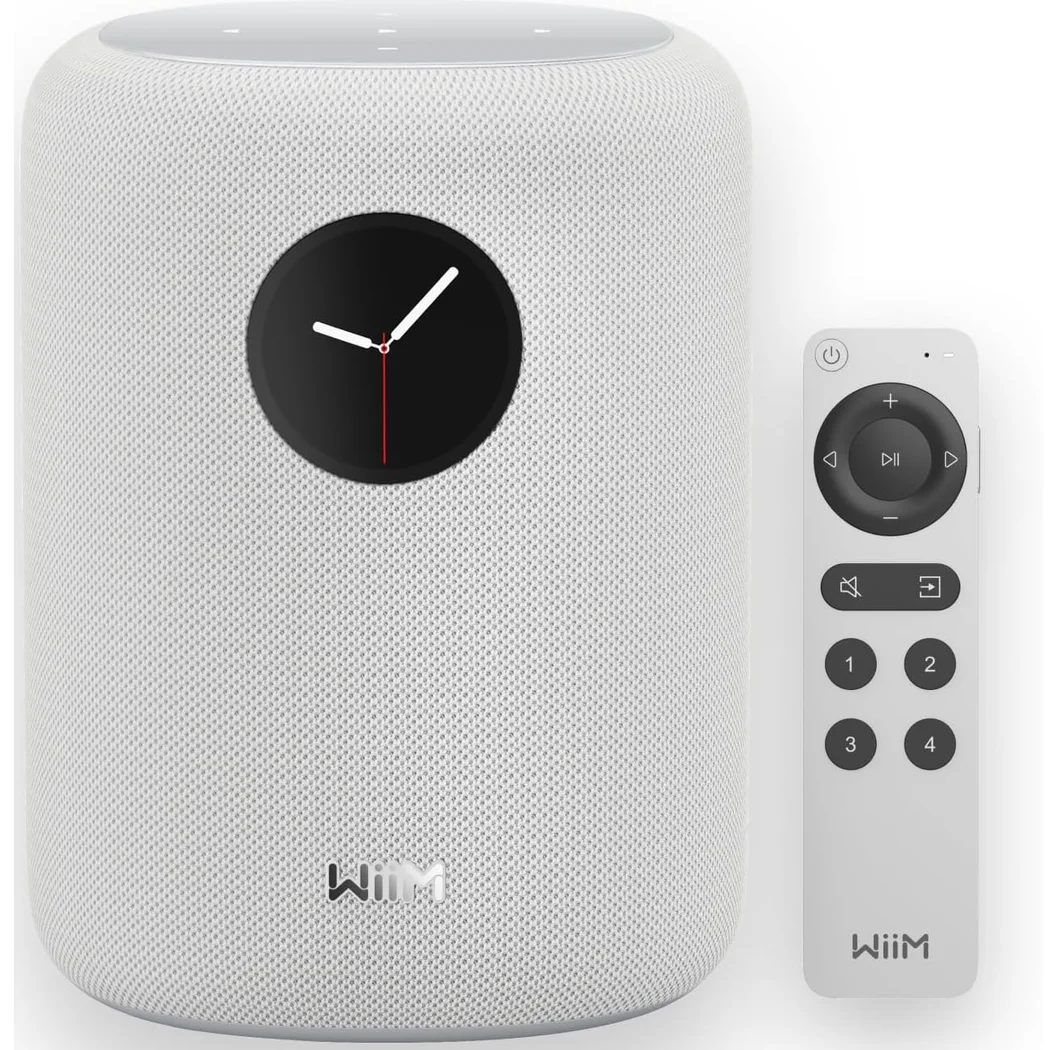 WiiM Sound Multi-Room Wireless Bluetooth/WiFi Network Desktop Speaker - White