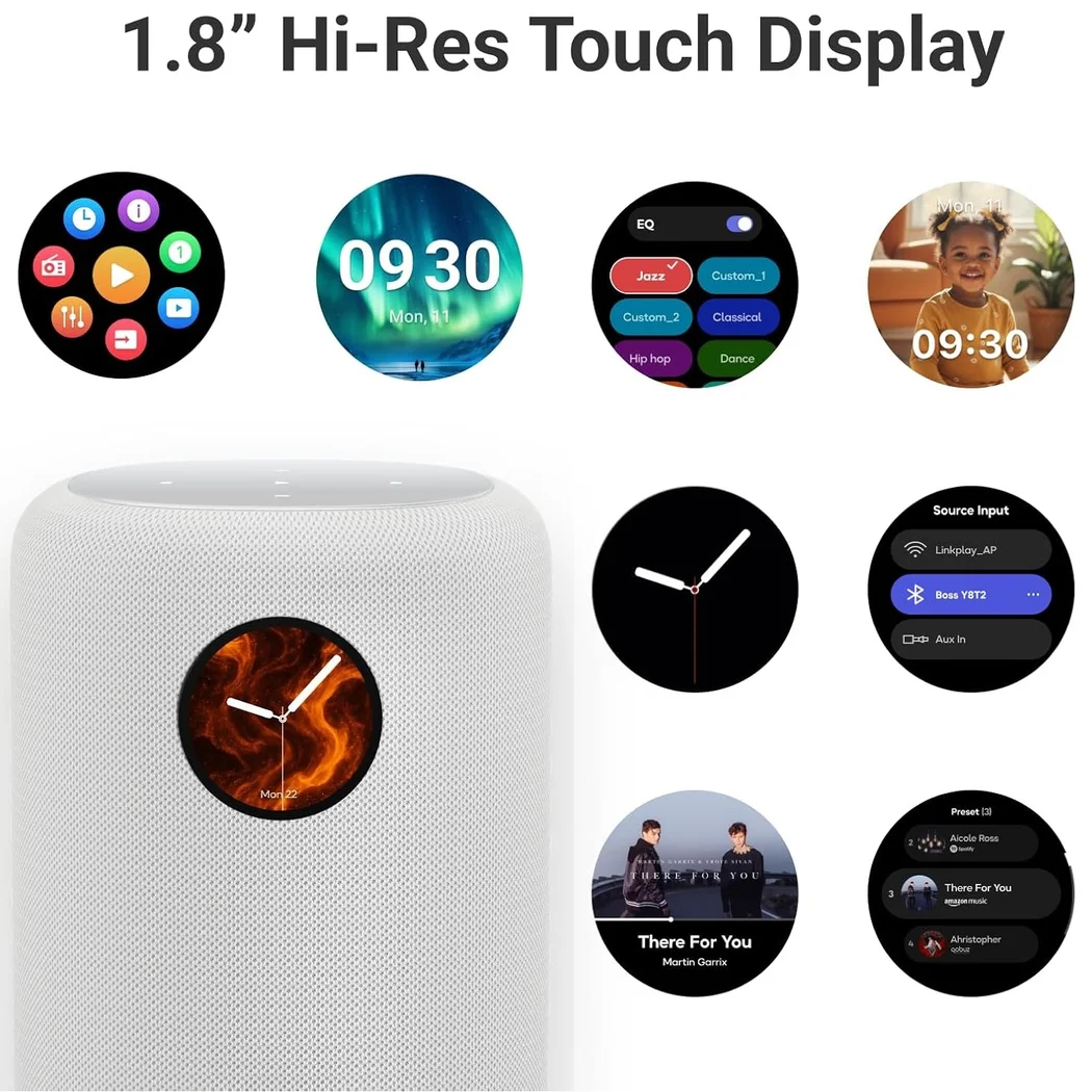WiiM Sound Multi-Room Wireless Bluetooth/WiFi Network Desktop Speaker - White