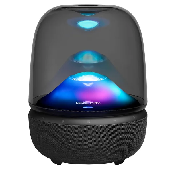 Harman Kardon Aura Studio 5 Wireless Bluetooth Desktop Speaker with Ambient Lighting - Black