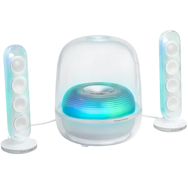 Harman Kardon SoundSticks 5 Wireless Bluetooth 2.1 Desktop Speaker System (with HDMI) - White