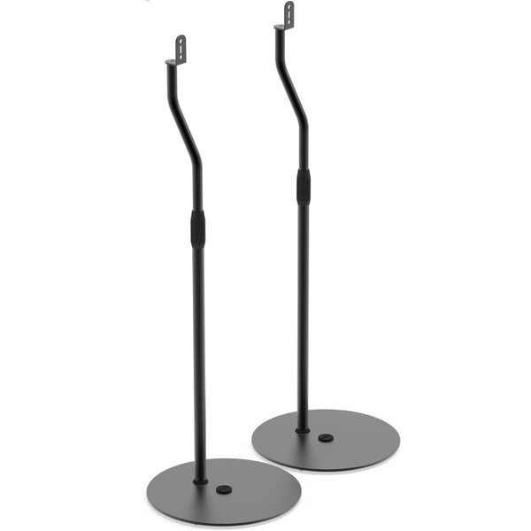 Kanto SLH Height Adjustable Universal Floor Speaker Stands for Lightweight Speakers (up to 9 lbs)