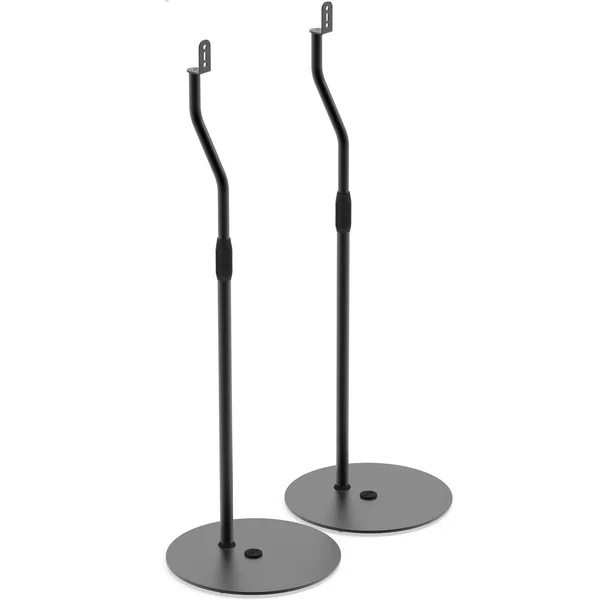 Kanto SLH Height Adjustable Universal Floor Speaker Stands for Lightweight Speakers (up to 9 lbs)