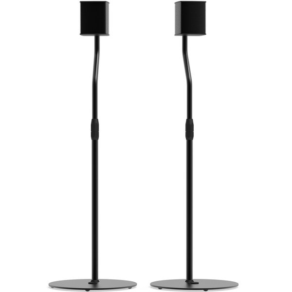 Kanto SLH Height Adjustable Universal Floor Speaker Stands for Lightweight Speakers (up to 9 lbs)