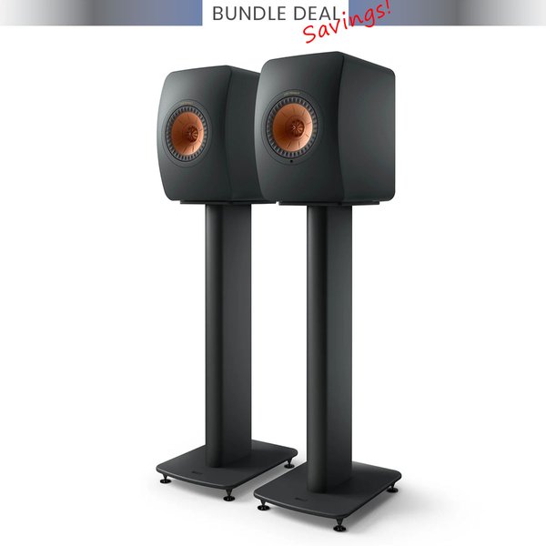 KEF LS50 Wireless II (LS50WII) + KEF S2 Floor Stands Bundle