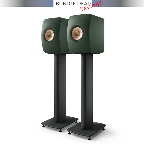 KEF LS50 Wireless II (LS50WII) + KEF S2 Floor Stands Bundle