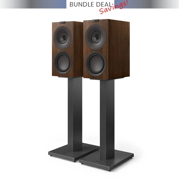 KEF Q Concerto Meta + KEF SQ1 Bookshelf Speakers & Floor Stands Bundle