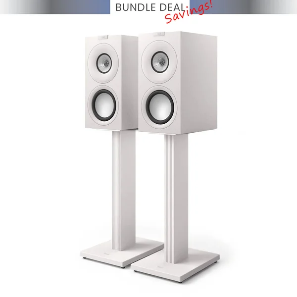KEF Q Concerto Meta + KEF SQ1 Bookshelf Speakers & Floor Stands Bundle