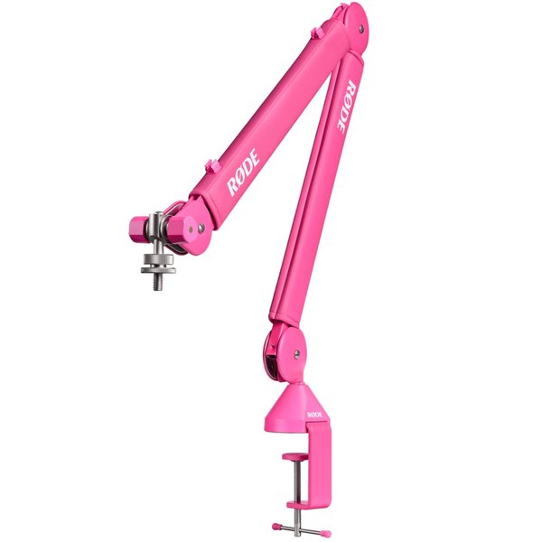 RODE PSA1+ Professional Studio Broadcast/Podcast Desk Clamp Boom Arm - Pink